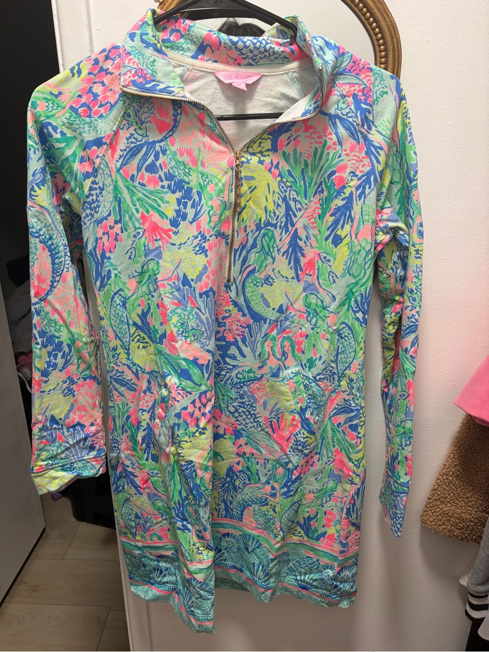 Lilly Pulitzer “Mermaids Cove” Skipper Popover Dress 🌴🧜‍♀️✨